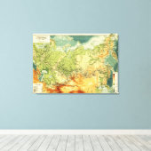 Toile RussieCarte panoramiqueRussie (Insitu (Plancher de Bois))