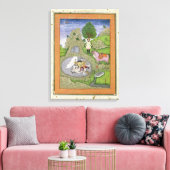 Toile Rustam tuant le démon blanc, illustration de (Insitu(Salon))