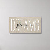 Toile Rustic Chic Suivez Vos Rêves (Recto)