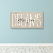 Toile Rustic Chic Suivez Vos Rêves (Insitu (Plancher de Bois))