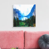 Toile Rustic Country Mountains Nature Pittoresque (Insitu(Salon))