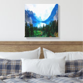 Toile Rustic Country Mountains Nature Pittoresque (Insitu(Chambre))