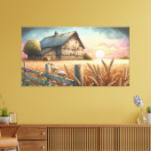 Toile Rustic Reverie : Une Scène De Campagne Sereine (Insitu(Salon))