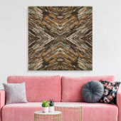 Toile Rustic Tree Bark Photo Southwest Diamond Pattern (Insitu(Salon))