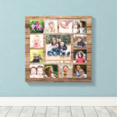 Toile Rustic Wood 13 Photo Collage Nom de famille Conser (Insitu (Plancher de Bois))