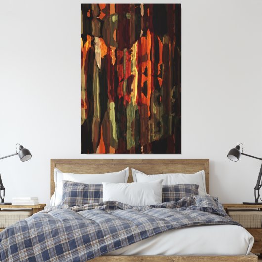 Toile Rustique Automne Abstraite peinture d'art Texture (Insitu(Chambre))
