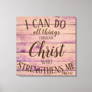 Toile Rustique Inspiration Bible Lifequote Rose Violet