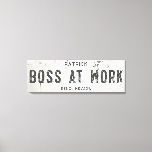 Toile Rustique moderne Ferme Boîtier Bureau Long (Recto)