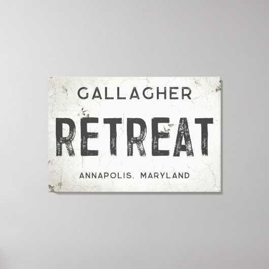 Toile Rustique moderne industriel Agritourisme Retraite  (Recto)