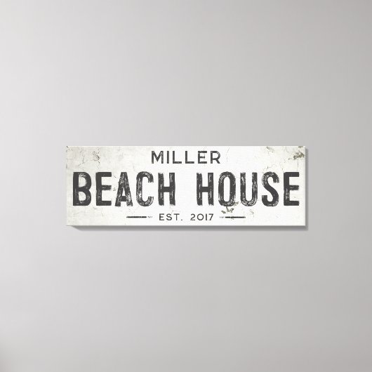 Toile Rustique moderne industriel ferme de plageMaison l (Recto)