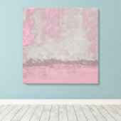 Toile Rustique rose Grey Mallow Abstrait Art Nr42 (Insitu (Plancher de Bois))