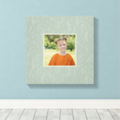 Toile Rustique Sage Vert Botanique Floral Photo personna (Insitu (Plancher de Bois))