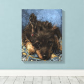 Toile Rusty the Poodle (Insitu (Plancher de Bois))