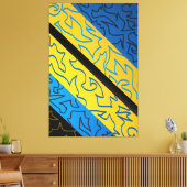 Toile Rythme Abstrait (Insitu(Salon))