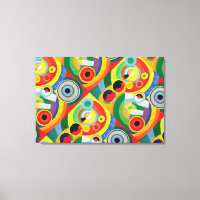 Rythme Joie de Vivre par Robert Delaunay Canvas P