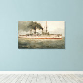 Toile S.M. Grands croiseurs 'Furst Bismarck' (Insitu (Plancher de Bois))