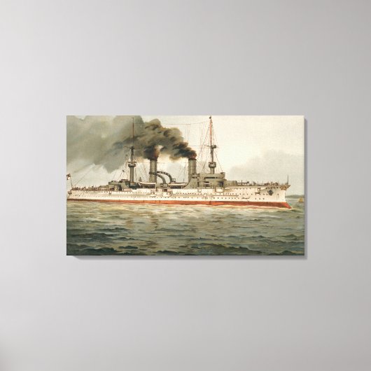 Toile S.M. Grands croiseurs 'Furst Bismarck' (Recto)