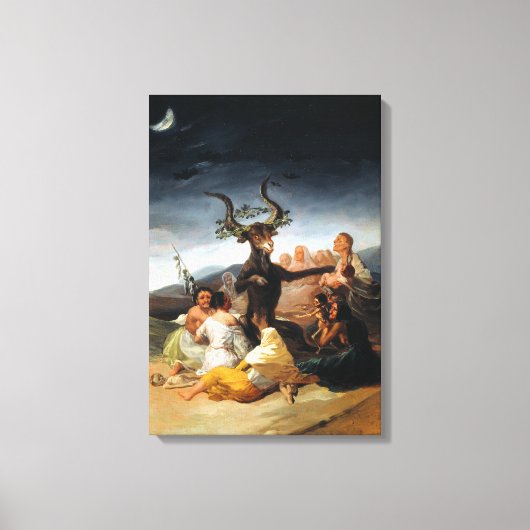Toile Sabbat des sorcières de Francisco Goya (Recto)