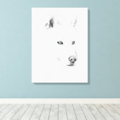 Toile Saber A Siberian Husky Drawing Art Blue Eyes (Insitu (Plancher de Bois))