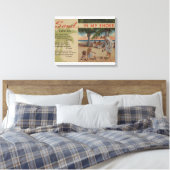Toile Sable dans mes chaussures & Poème de FlorideFlorid (Insitu(Chambre))