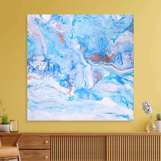 Toile Sable et mer (Insitu(Salon))