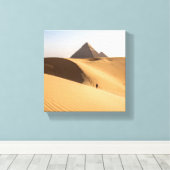 Toile Sable et pyramides (Insitu (Plancher de Bois))