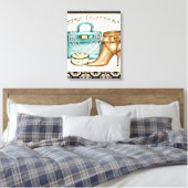 Toile Sac en cuir fin et chaussure (Insitu(Chambre))