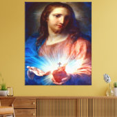 Toile Sacré Coeur de Jésus (Insitu(Salon))