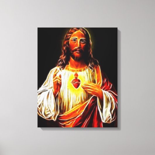 Toile Sacré Coeur de Jésus Christ (Recto)