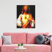Toile Sacré Coeur de Jésus Christ (Insitu(Salon))