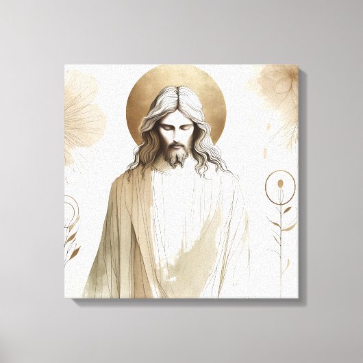 Toile Sacred Jesus Christ Portrait – Spiritual (Recto)