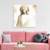 Toile Sacred Jesus Christ Portrait – Spiritual (Insitu(Salon))
