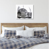 Toile Sacs empilés de dollars dans un compartiment (Insitu(Chambre))