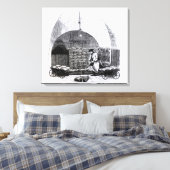 Toile Sacs empilés de dollars dans un compartiment (Insitu(Chambre))
