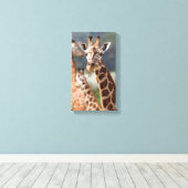 Toile Safari Afrique Giraffe (Insitu (Plancher de Bois))