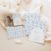 Toile Safari Boy Baptême Carte de remerciements