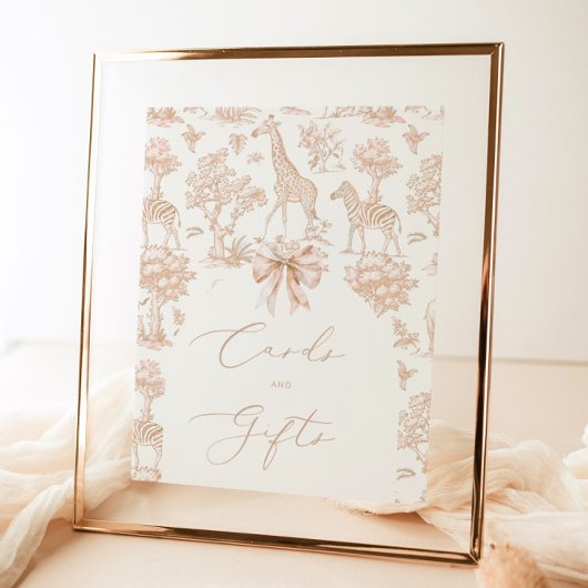 Toile Safari dieren Boho Kaarten en geschenken Poster