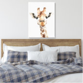 Toile Safari Giraffe Wall Art (Insitu(Chambre))