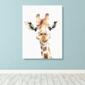 Toile Safari Giraffe Wall Art (Insitu (Plancher de Bois))