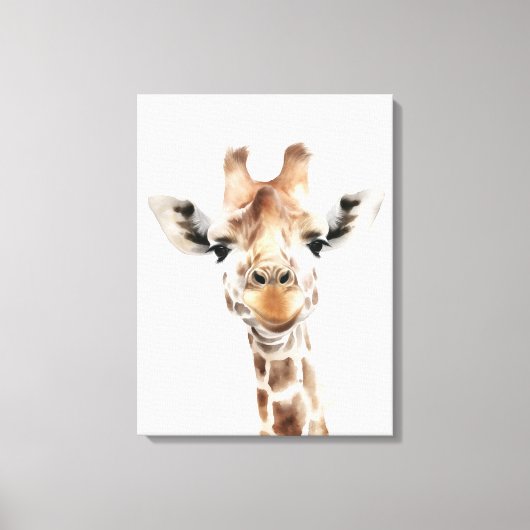 Toile Safari Giraffe Wall Art (Recto)