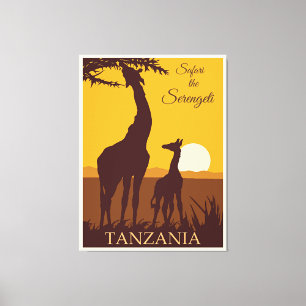 Toile Safari le Serengeti, Tanzanie,
