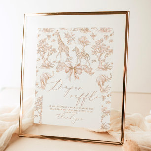 Toile Safari Luierverloting Boho Poster