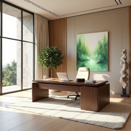 Toile Sage Abstrait - biologique moderne