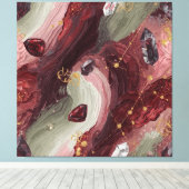 Toile Sage Crystal Grid — Garnet Edition (Insitu (Plancher de Bois))