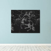 Toile Sagittaire Constellation Hevelius circa 1690 (Insitu (Plancher de Bois))