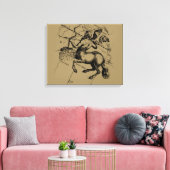 Toile Sagittarius Constellation Hevelius 1690 Engraving (Insitu(Salon))