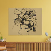 Toile Sagittarius Constellation Hevelius 1690 Engraving (Insitu(Salon))