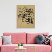 Toile Sagittarius Constellation Hevelius 1690 Engraving (Insitu(Salon))