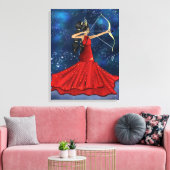 Toile Sagittarius Female Goddess - Galaxy Space Stars (Insitu(Salon))