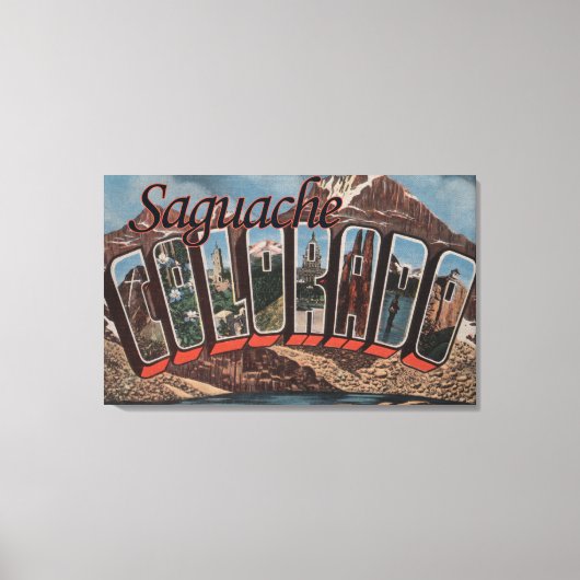 Toile Saguache, Colorado - Scènes de grandes lettres (Recto)